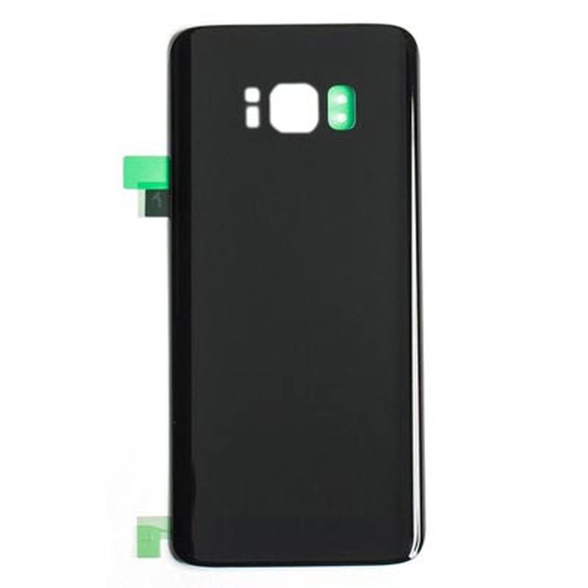 Carcasa trasera con adhesivo y lente de cámara para Galaxy S8 (G950), Midnight Black