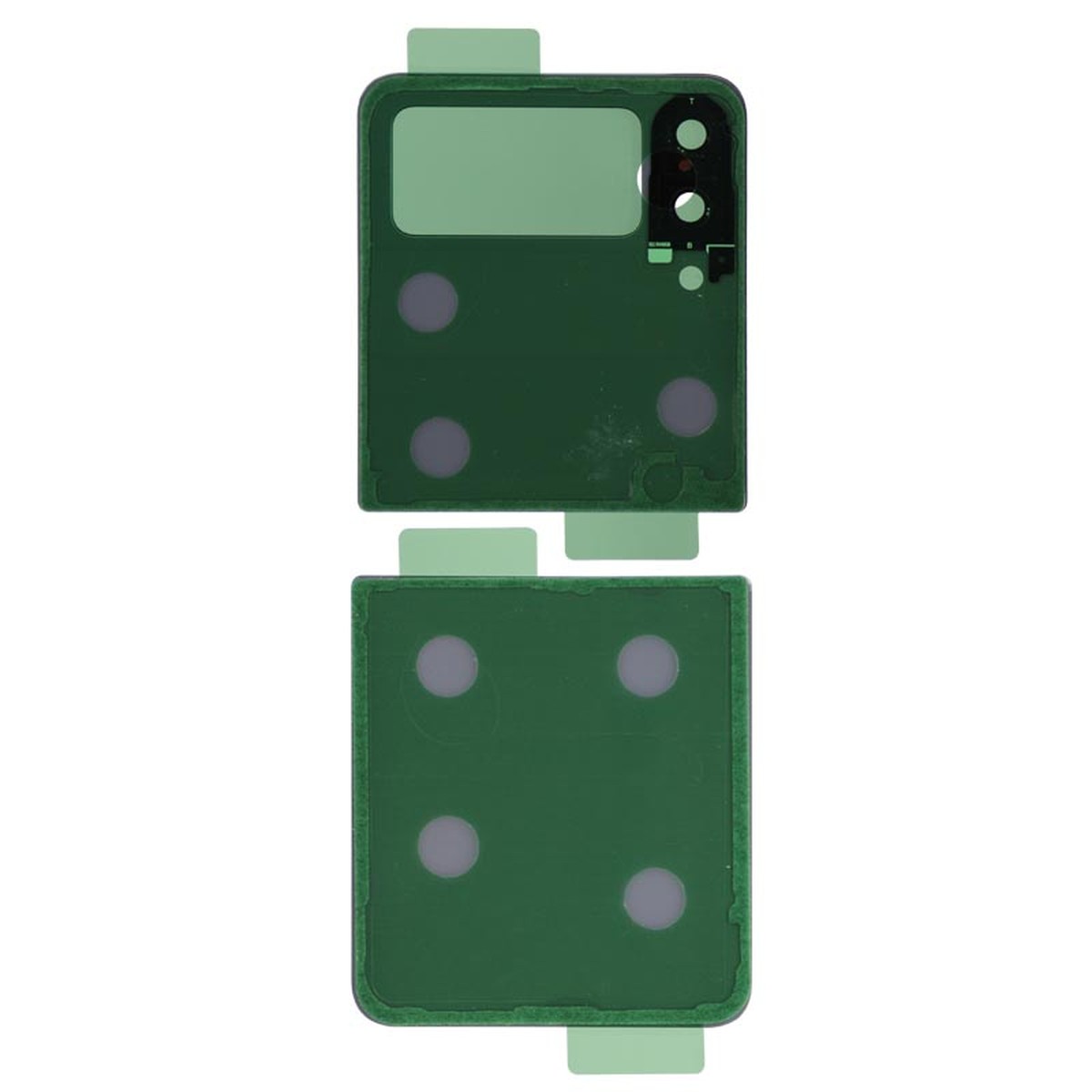 Carcasa trasera con adhesivo y lente de cámara para Galaxy Z Flip 3 5G (F711), White — imagen 2