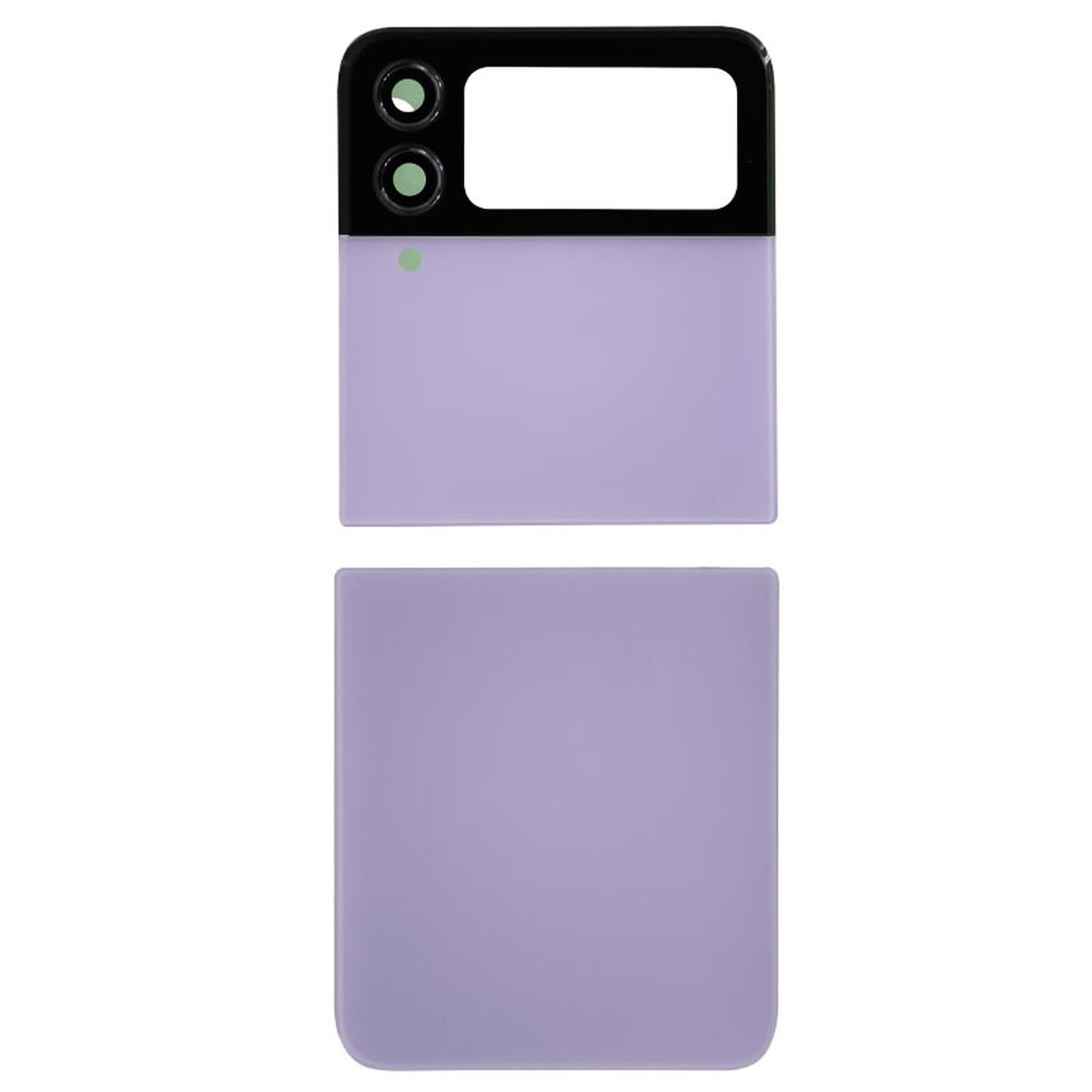 Carcasa trasera con adhesivo y lente de cámara para Galaxy Z Flip 4 (F721), Bora Purple