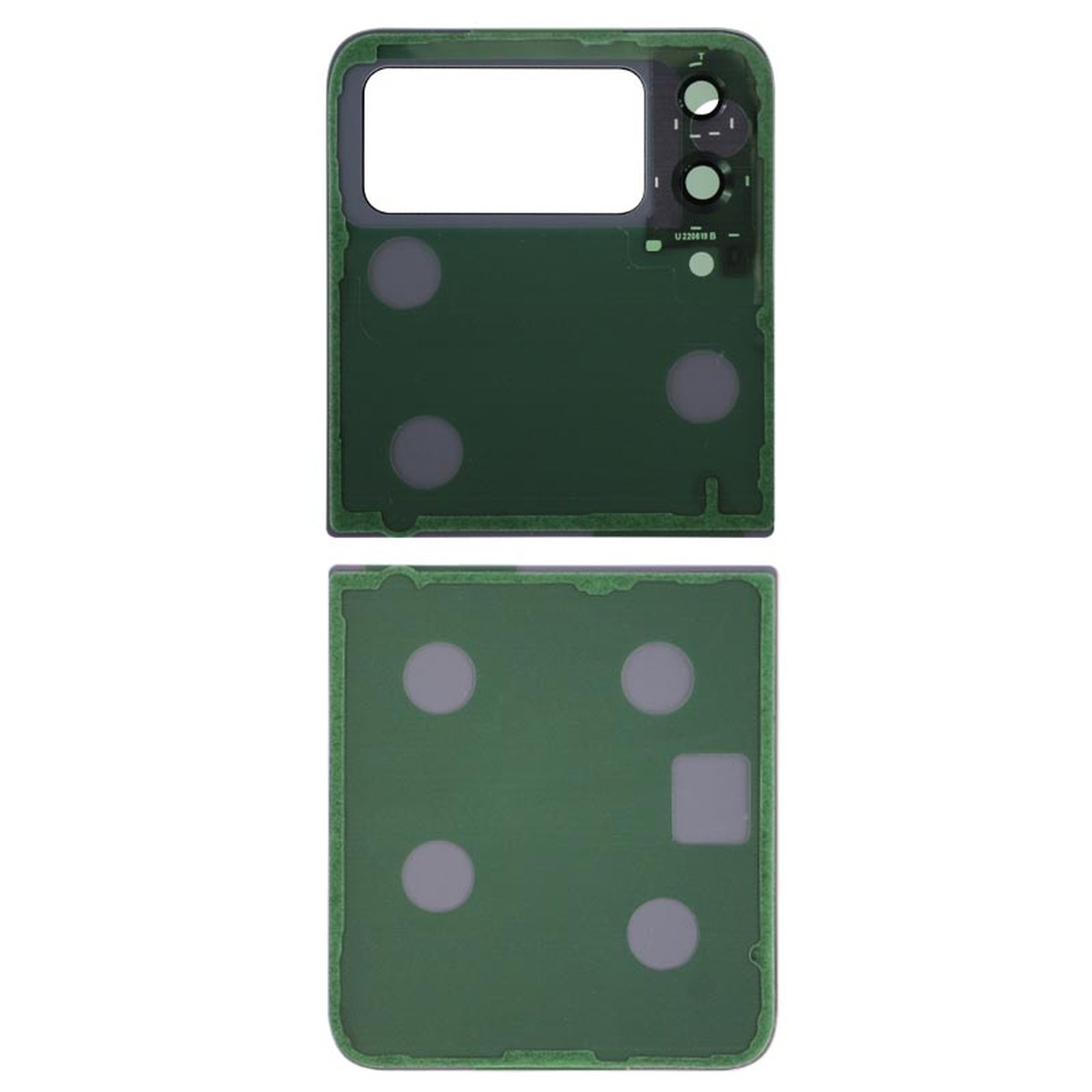 Carcasa trasera con adhesivo y lente de cámara para Galaxy Z Flip 4 (F721), Pink Gold — imagen 2