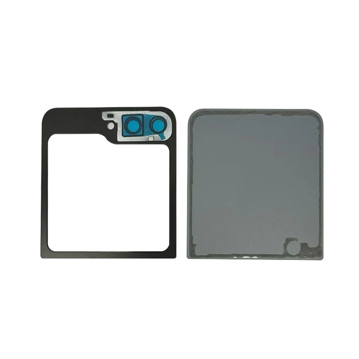 Carcasa trasera con adhesivo y lente de cámara para Galaxy Z Flip 5 5G (F731), Yellow — imagen 2
