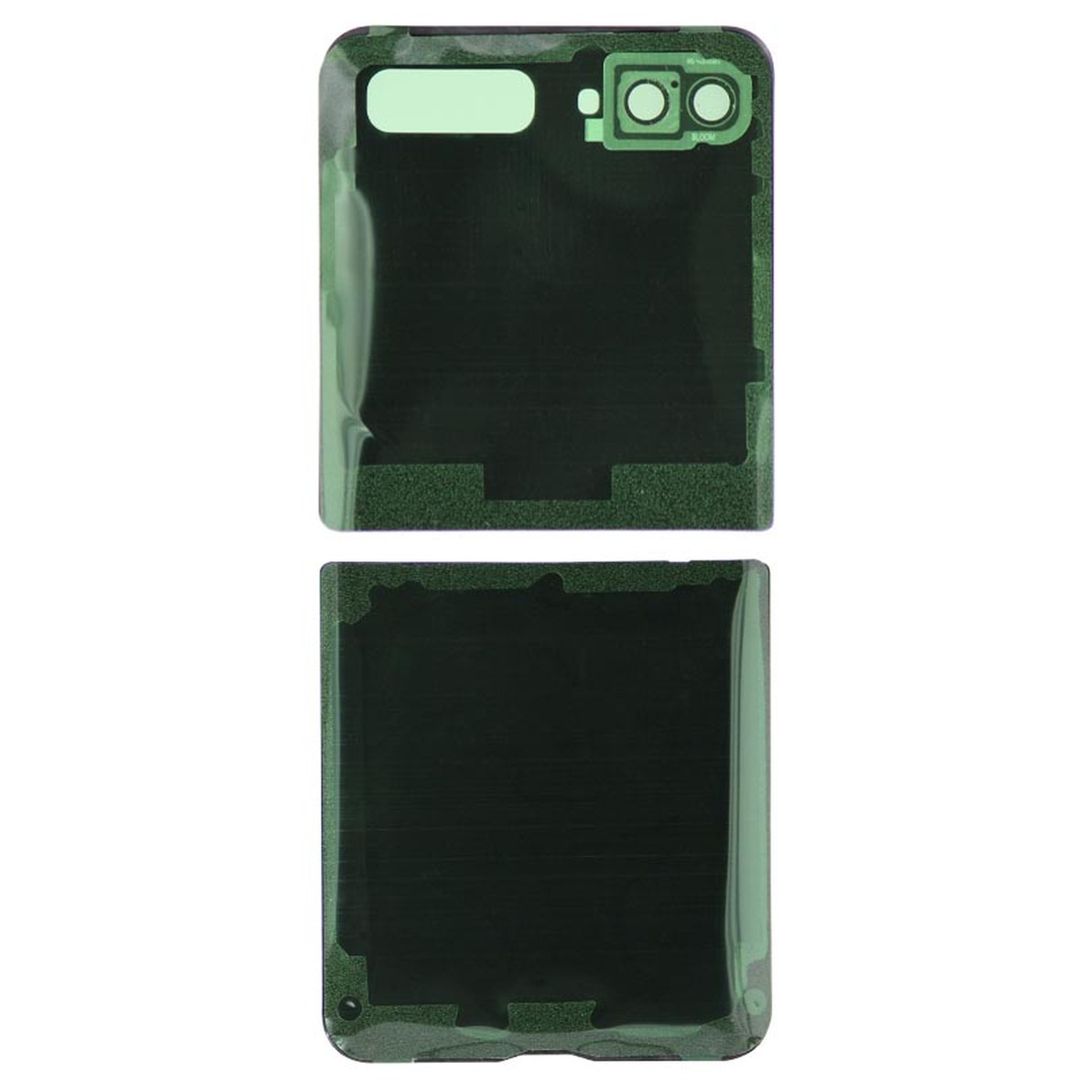 Carcasa trasera con adhesivo y lente de cámara para Galaxy Z Flip 5G (F707), White — imagen 2