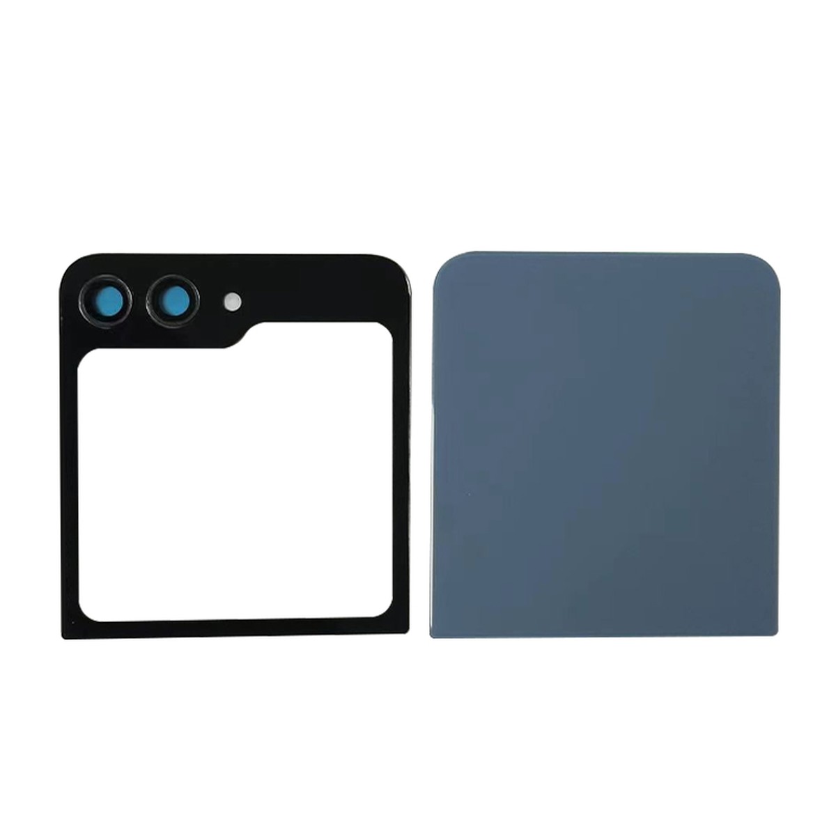 Carcasa trasera con adhesivo y lente de cámara para Galaxy Z Flip 5G (F731), 1ª generación, Blue