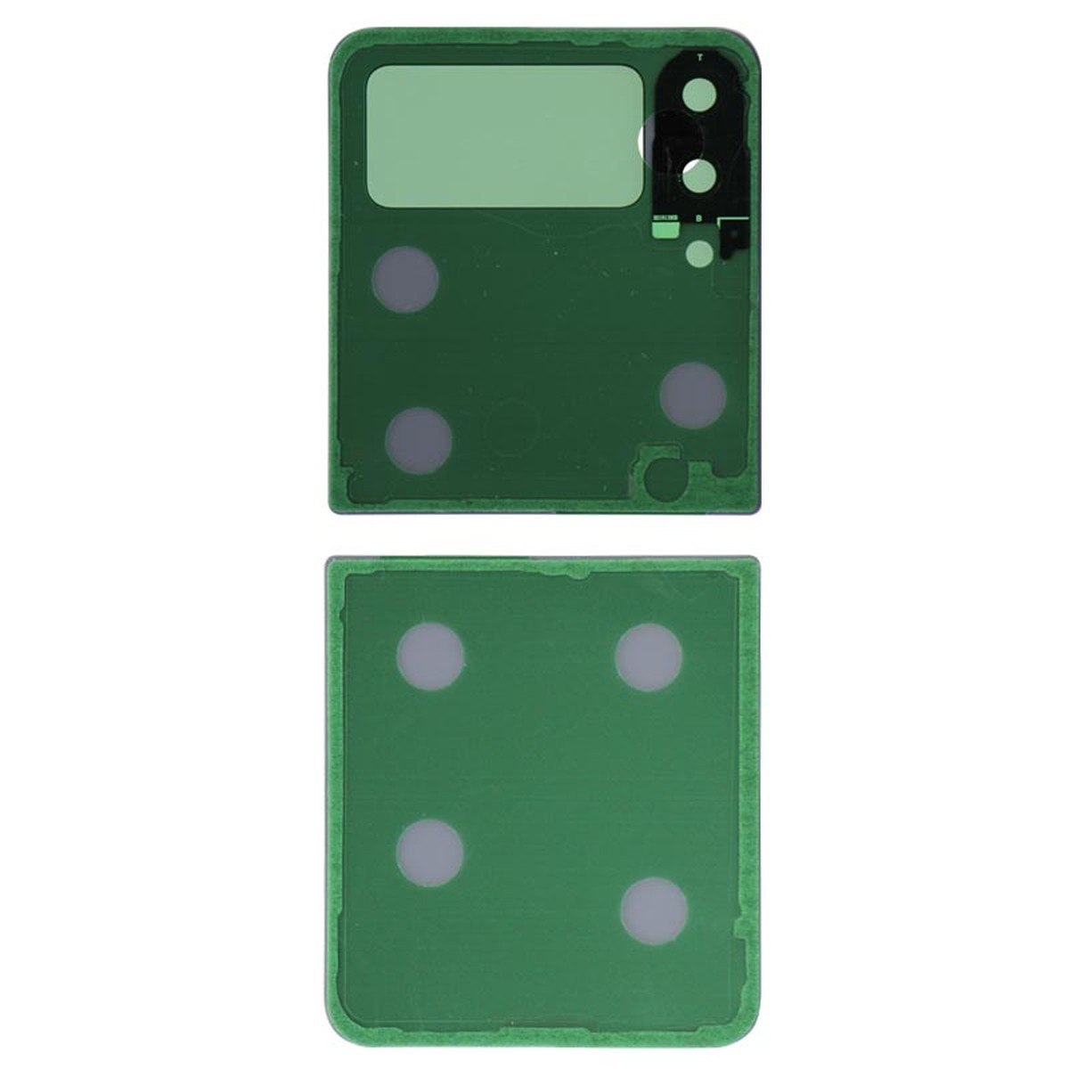 Carcasa trasera con adhesivo y lente de cámara para Galaxy Z Flip3 5G (F711), Lavender — imagen 2