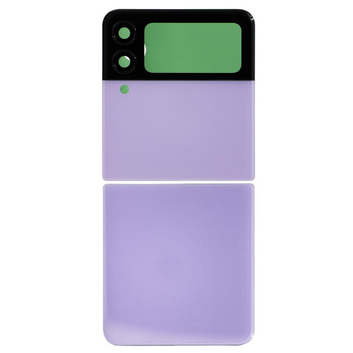 Carcasa trasera con adhesivo y lente de cámara para Galaxy Z Flip3 5G (F711), Lavender
