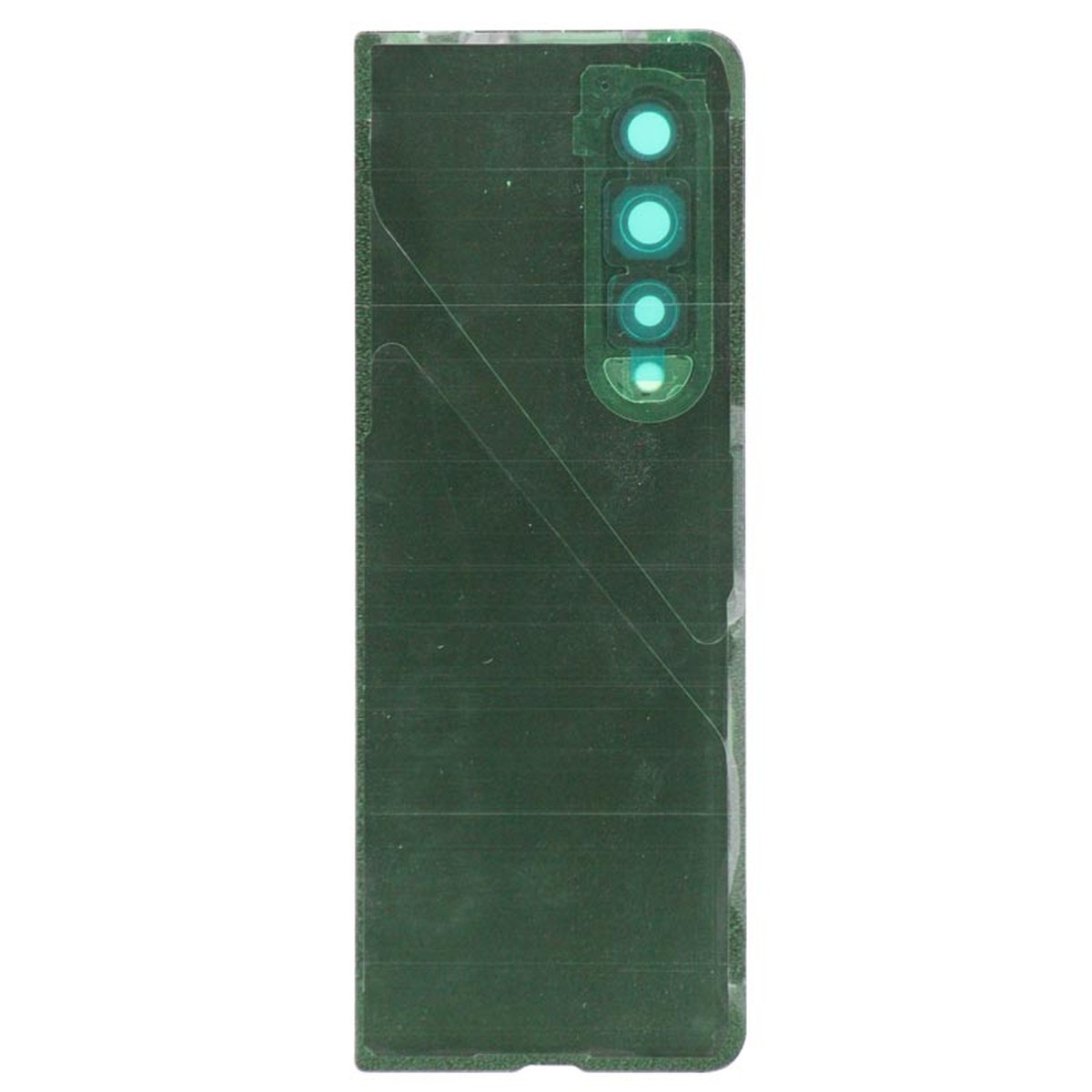 Carcasa trasera con adhesivo y lente de cámara para Galaxy Z Fold 3 5G (F926), Phantom Green — imagen 2