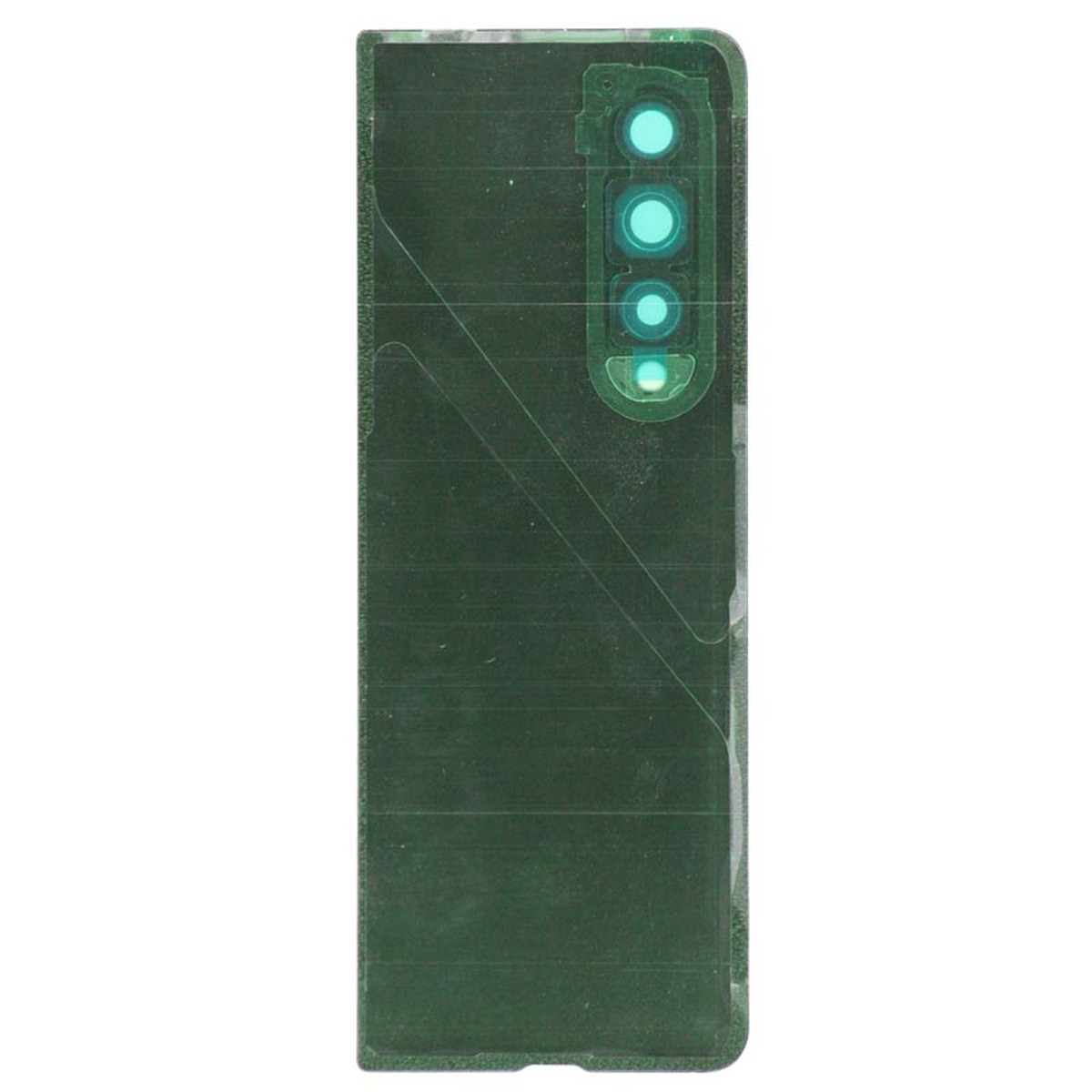 Carcasa trasera con adhesivo y lente de cámara para Galaxy Z Fold 3 5G (F926), Phantom Black — imagen 2