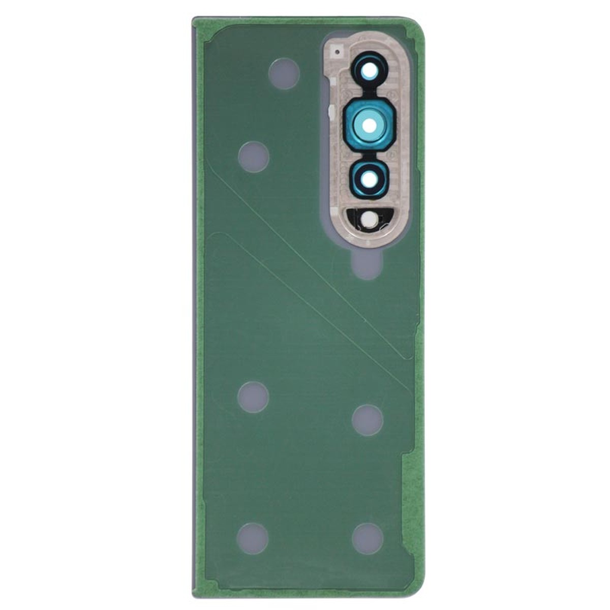 Carcasa trasera con adhesivo y lente de cámara para Galaxy Z Fold 4 (F936), Beige — imagen 2