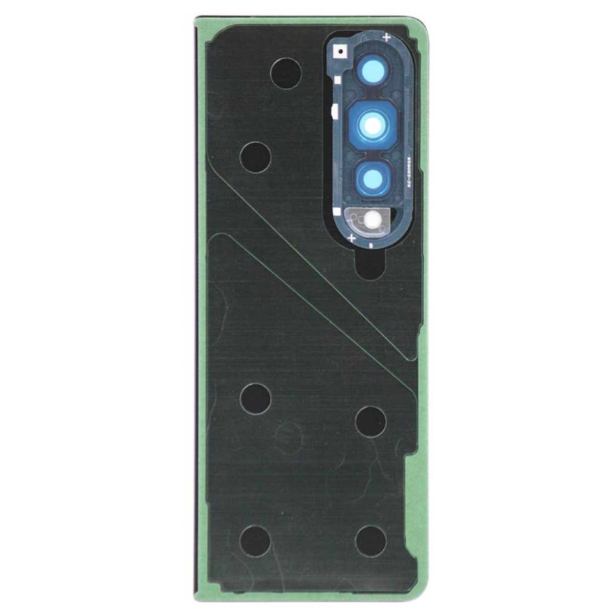 Carcasa trasera con adhesivo y lente de cámara para Galaxy Z Fold 4 (F936), Gray Green — imagen 2
