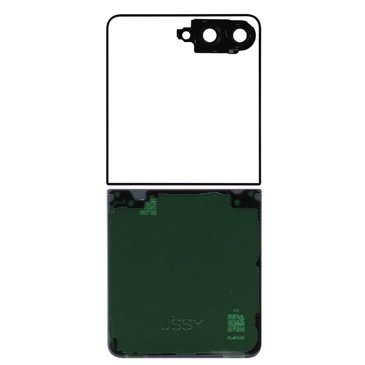 Carcasa trasera con lente de cámara para Galaxy Z Flip7 5G (F766), Blue Shadow — imagen 2