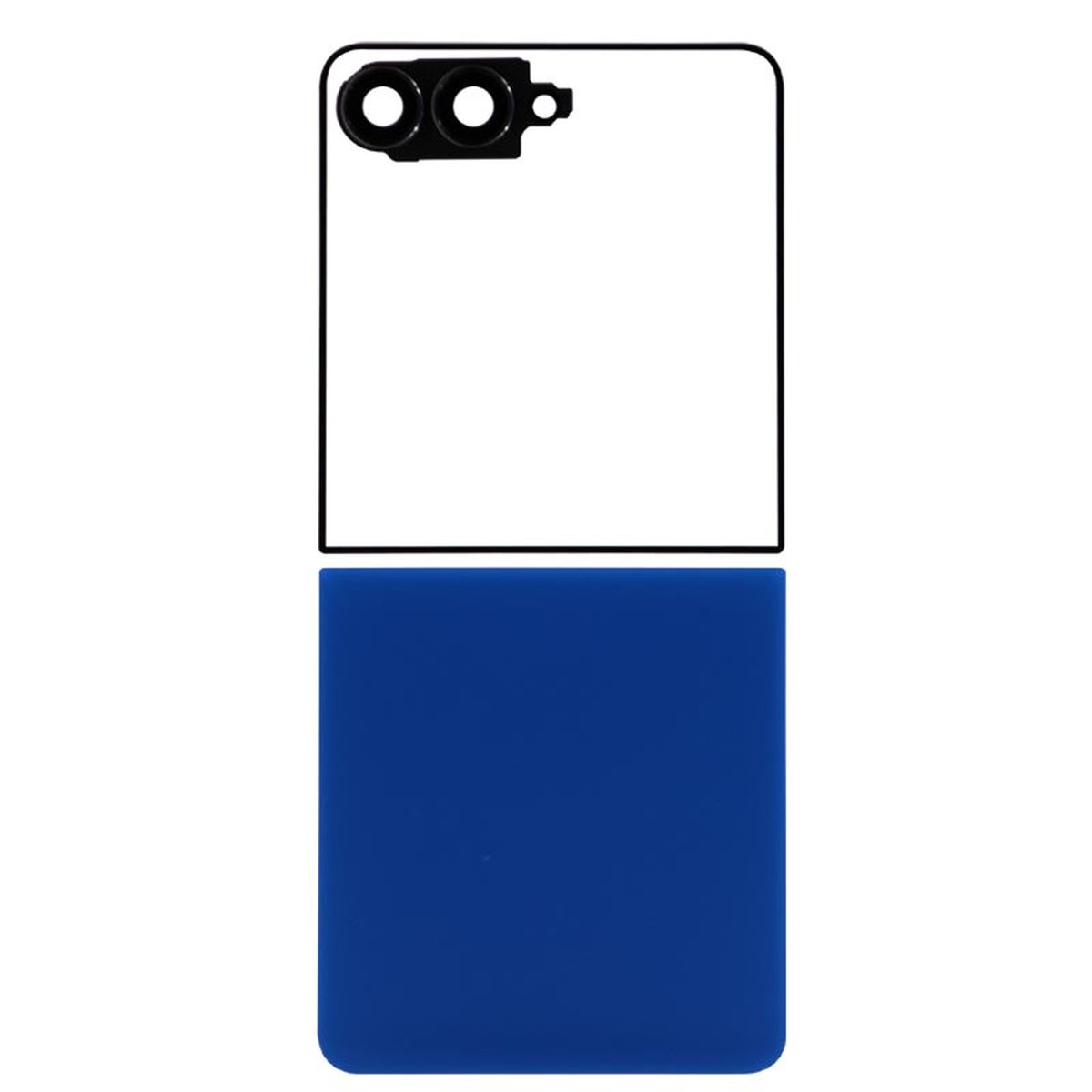 Carcasa trasera con lente de cámara para Galaxy Z Flip7 5G (F766), Blue Shadow