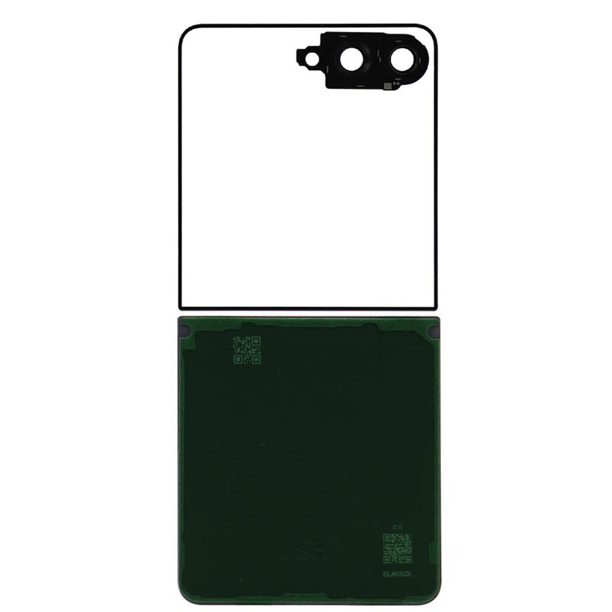 Carcasa trasera con lente de cámara para Galaxy Z Flip7 5G (F766), Coralred — imagen 2
