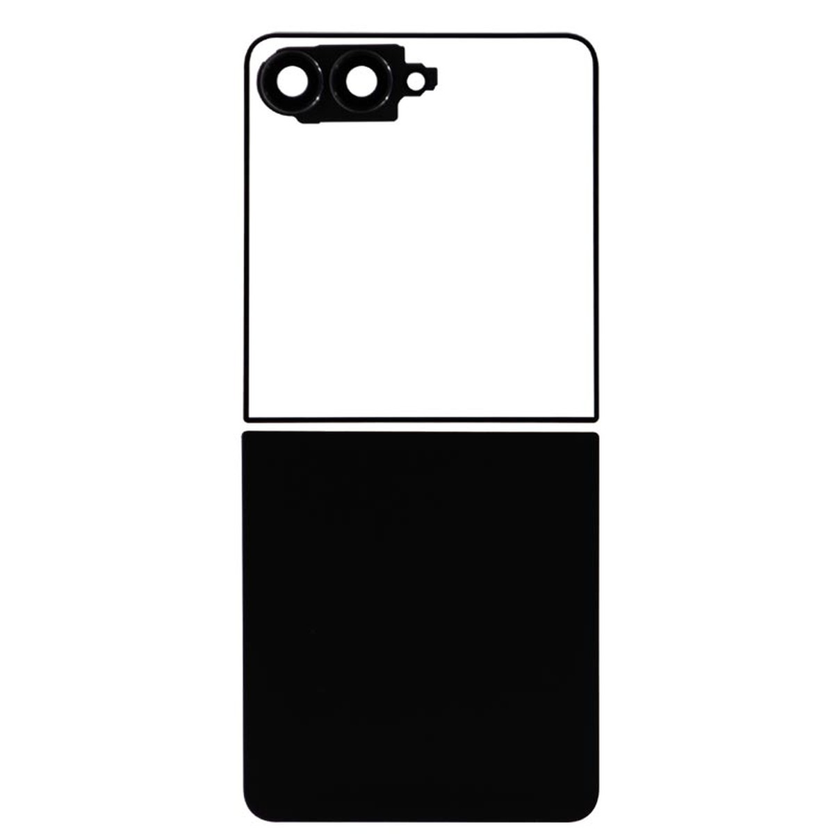 Carcasa trasera con lente de cámara para Galaxy Z Flip7 5G (F766), Jetblack