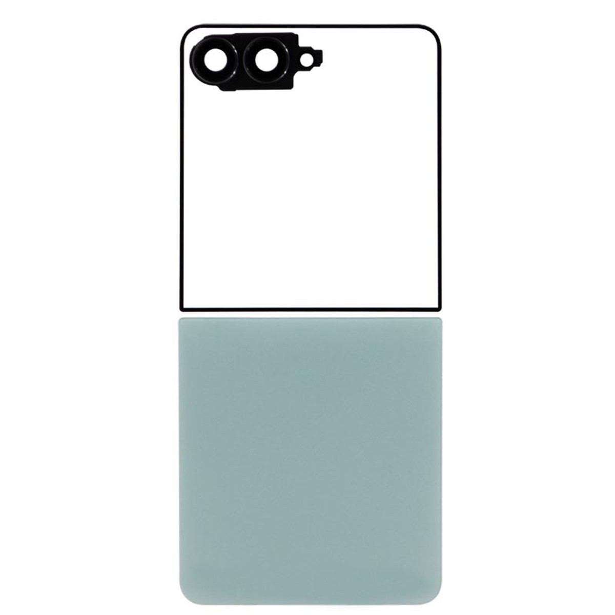 Carcasa trasera con lente de cámara para Galaxy Z Flip7 5G (F766), Mint