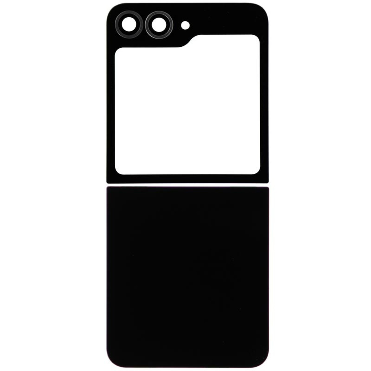 Carcasa trasera con lente de cámara para Galaxy Z Flip7 FE 5G (F761), Black — imagen 2