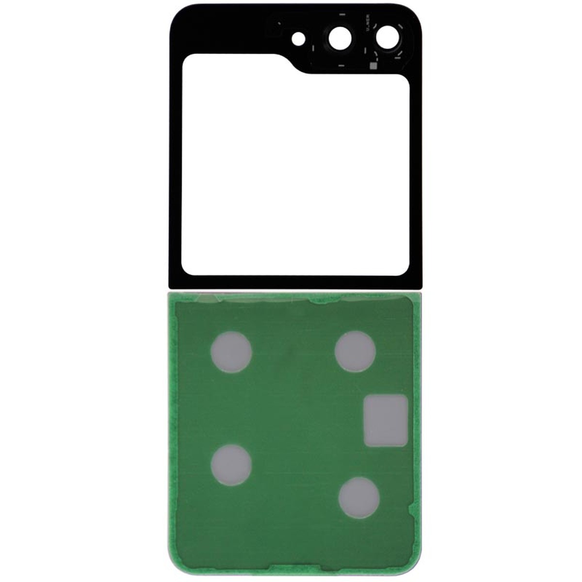 Carcasa trasera con lente de cámara para Galaxy Z Flip7 FE 5G (F761), White — imagen 2