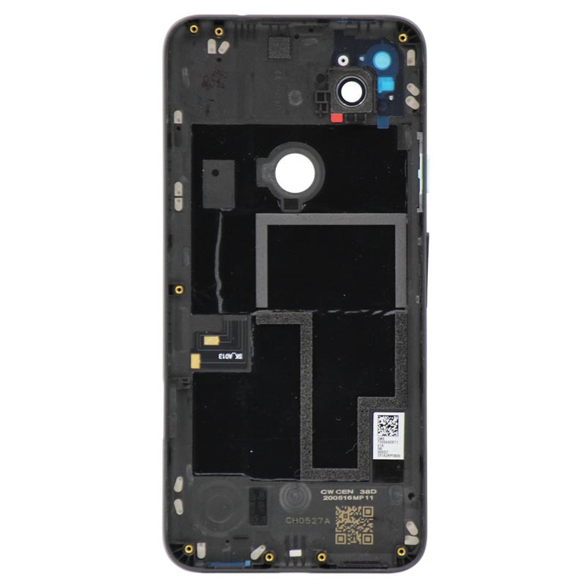 Tapa trasera de batería con lente de cámara para Google Pixel 4a, Black — imagen 2