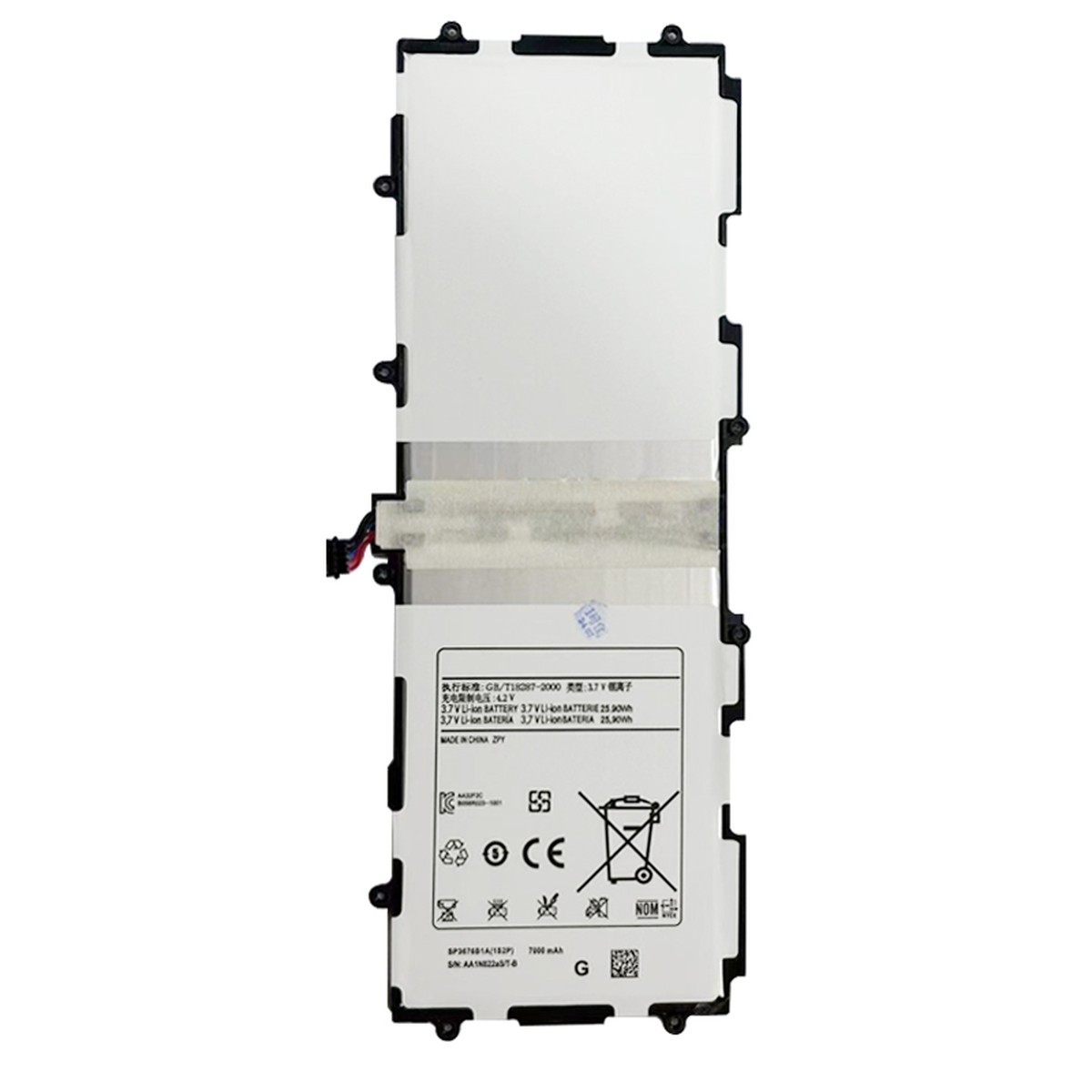 Batería para Galaxy Tab 10.1" / Tab 2 10.1" / Note 10.1", P5100 / P5110 / P511 / P7510 / P7500 / N8000 / N8010 / N8013