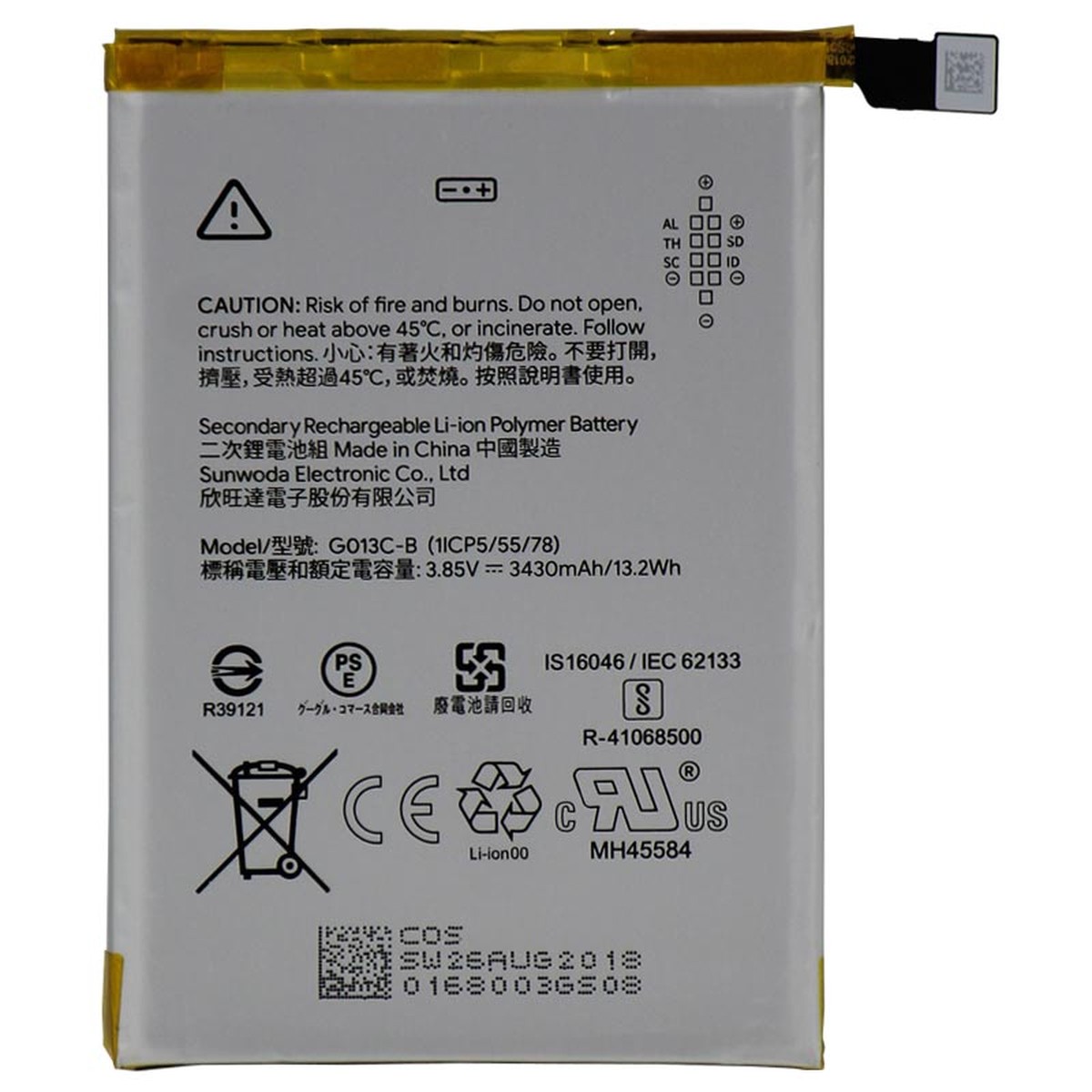Batería compatible para Google Pixel 3 XL