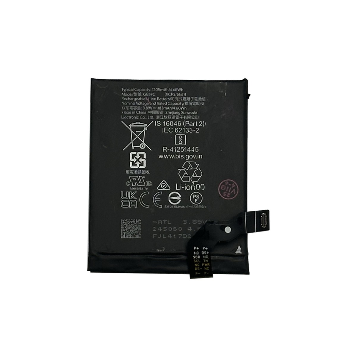 Batería compatible para Google Pixel 9 Pro Fold, GE59C