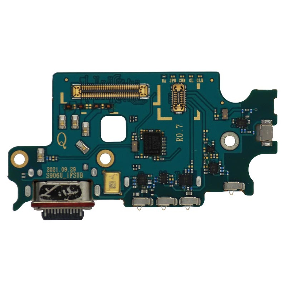 Placa de carga con lector de tarjeta SIM para Galaxy S22 Plus 5G (S906U), Versión US