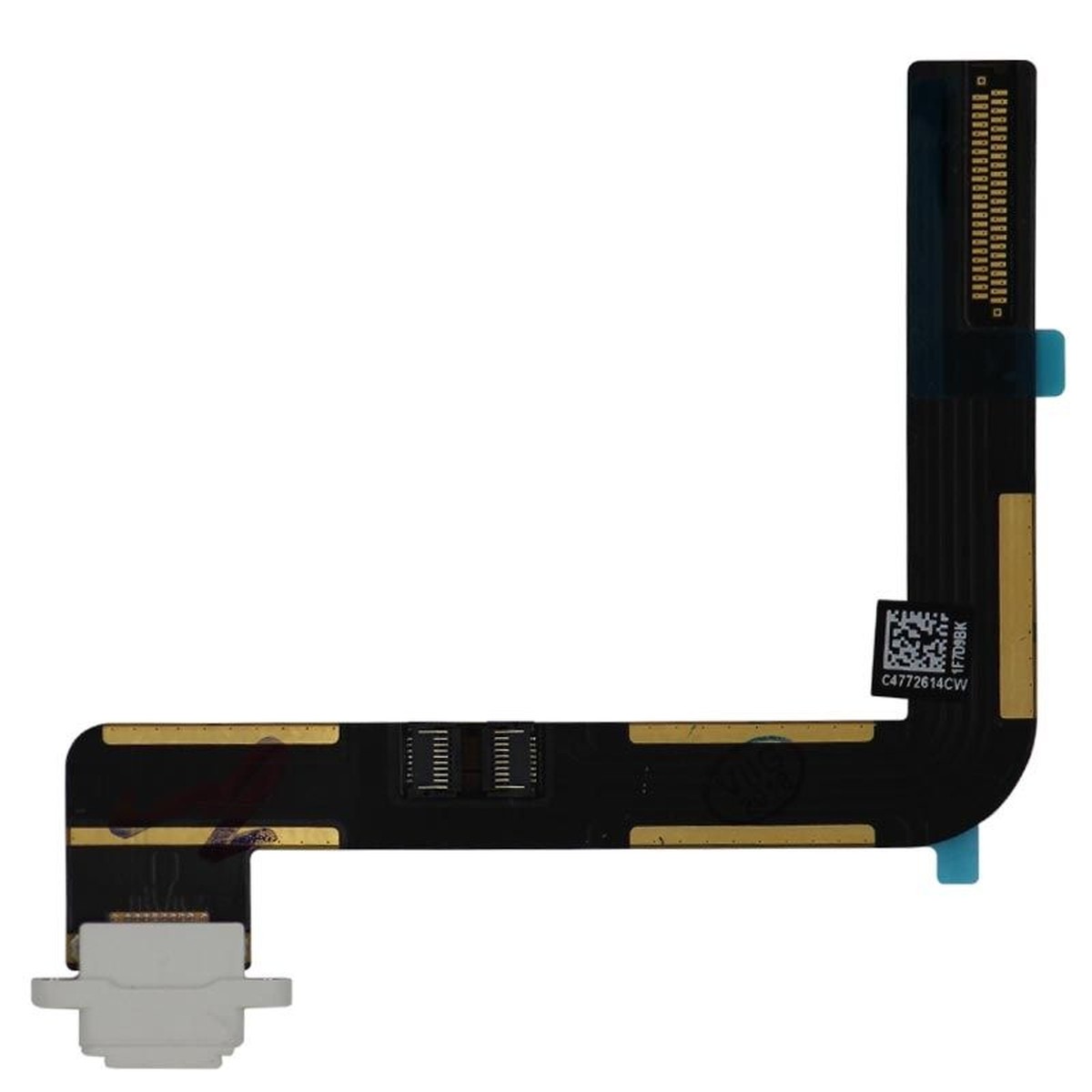Flex de puerto de carga dock para iPad Air 1 / iPad 5 / iPad 6, Requiere soldadura, White