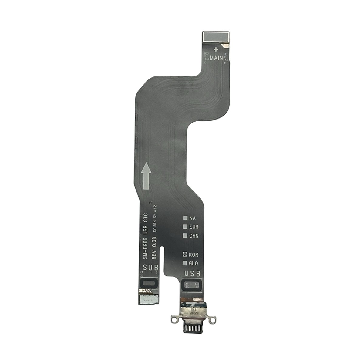 Puerto del conector de carga con placa para Galaxy Z Fold 7 5G (F966)