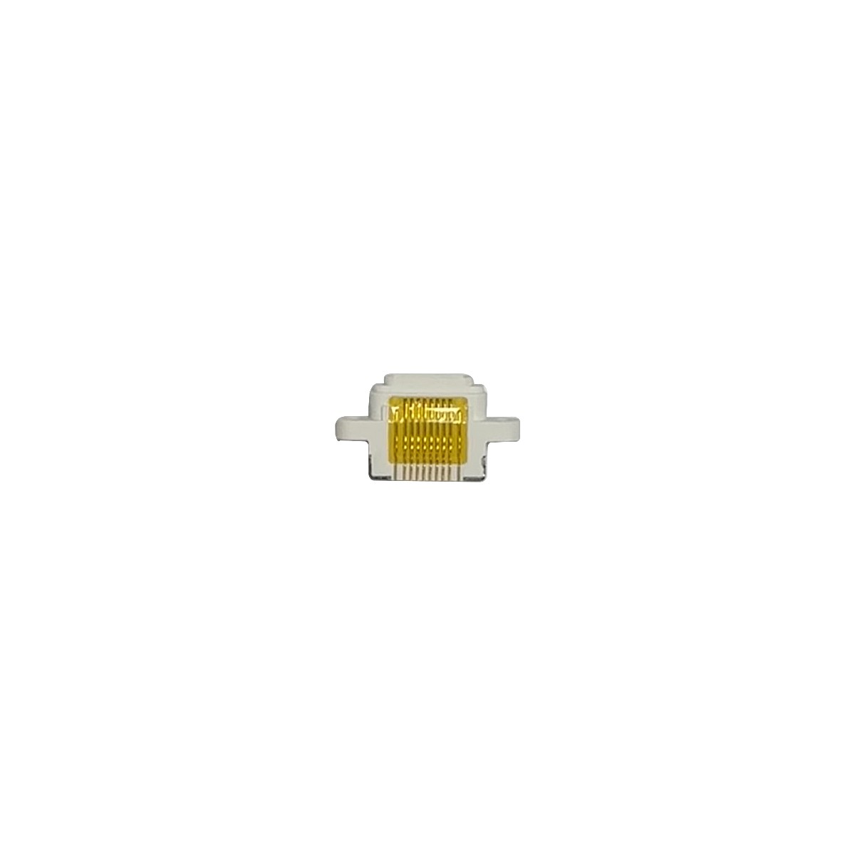 Puerto de carga para iPad Air 1 / iPad 5 / iPad 6 / iPad 7 / iPad 8 / iPad 9, Requiere soldadura, 2017 / 2018 / 2019 / 2020 / 2021 / White