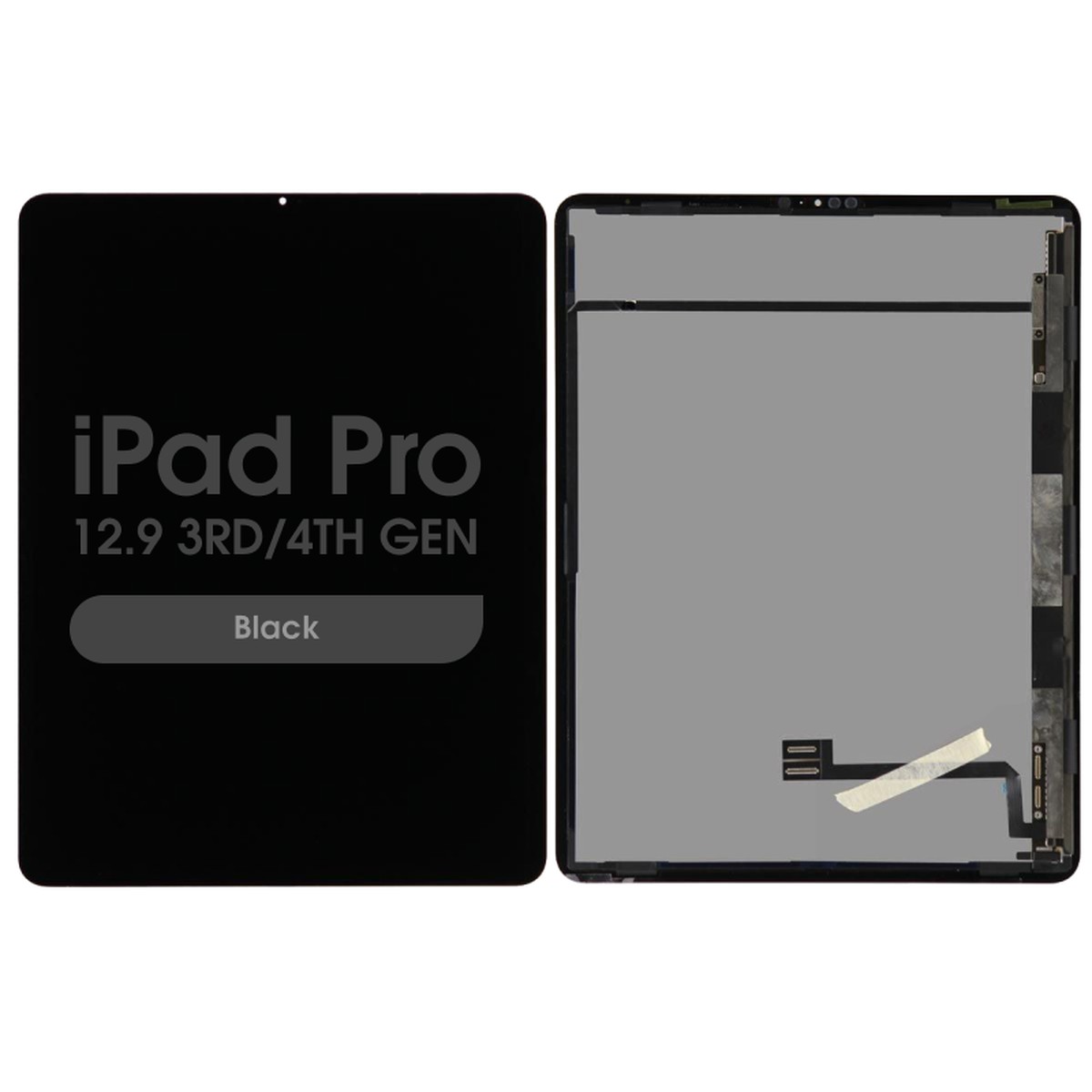 Conjunto completo de pantalla LCD con cristal táctil FX5 Fused para iPad Pro 12.9 3rd Gen / iPad Pro 12.9 4th Gen, Black