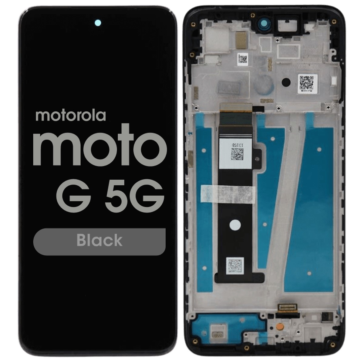 Pantalla LCD con táctil + marco Genuine para Moto G 5G (XT2313), Black