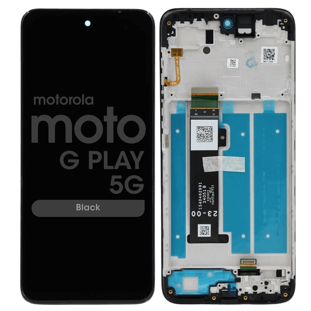 Pantalla LCD con táctil + marco Genuine para Moto G Play 5G (XT2413), Black