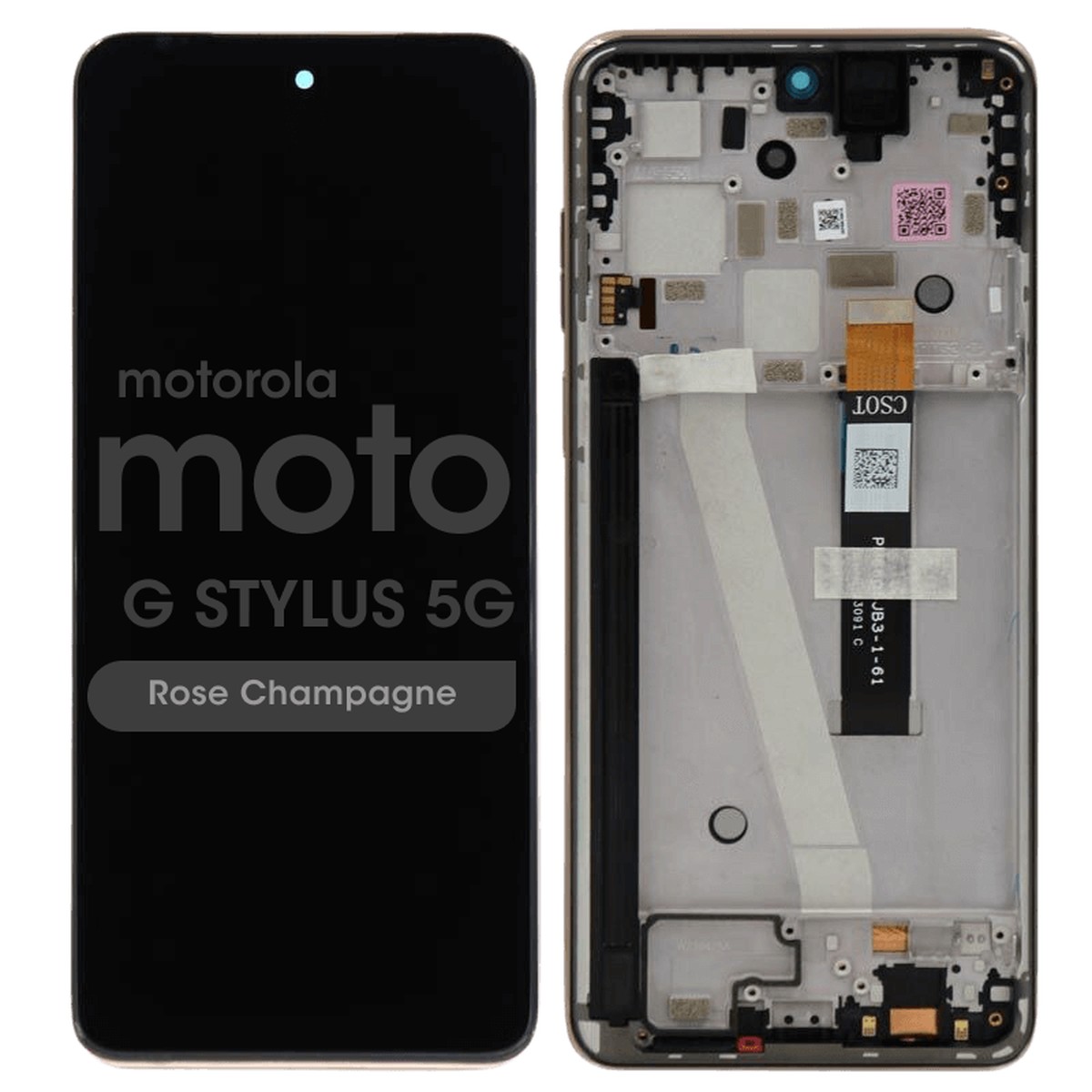 Pantalla LCD con táctil + marco Genuine para Moto G Stylus 5G 2023 (XT2315-5), Rose Champagne