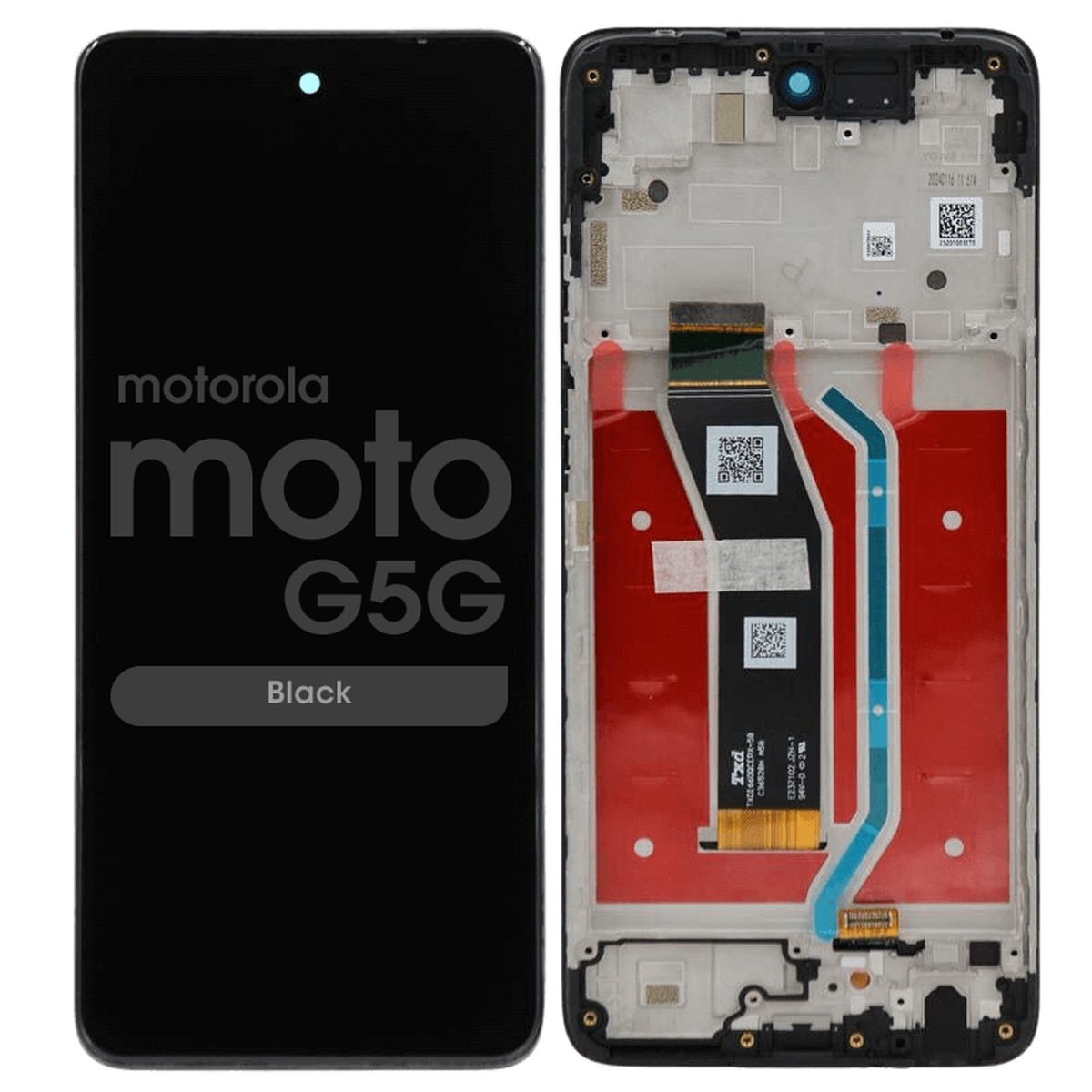 Pantalla LCD con táctil + marco Genuine para Moto G5G (XT2417), Black
