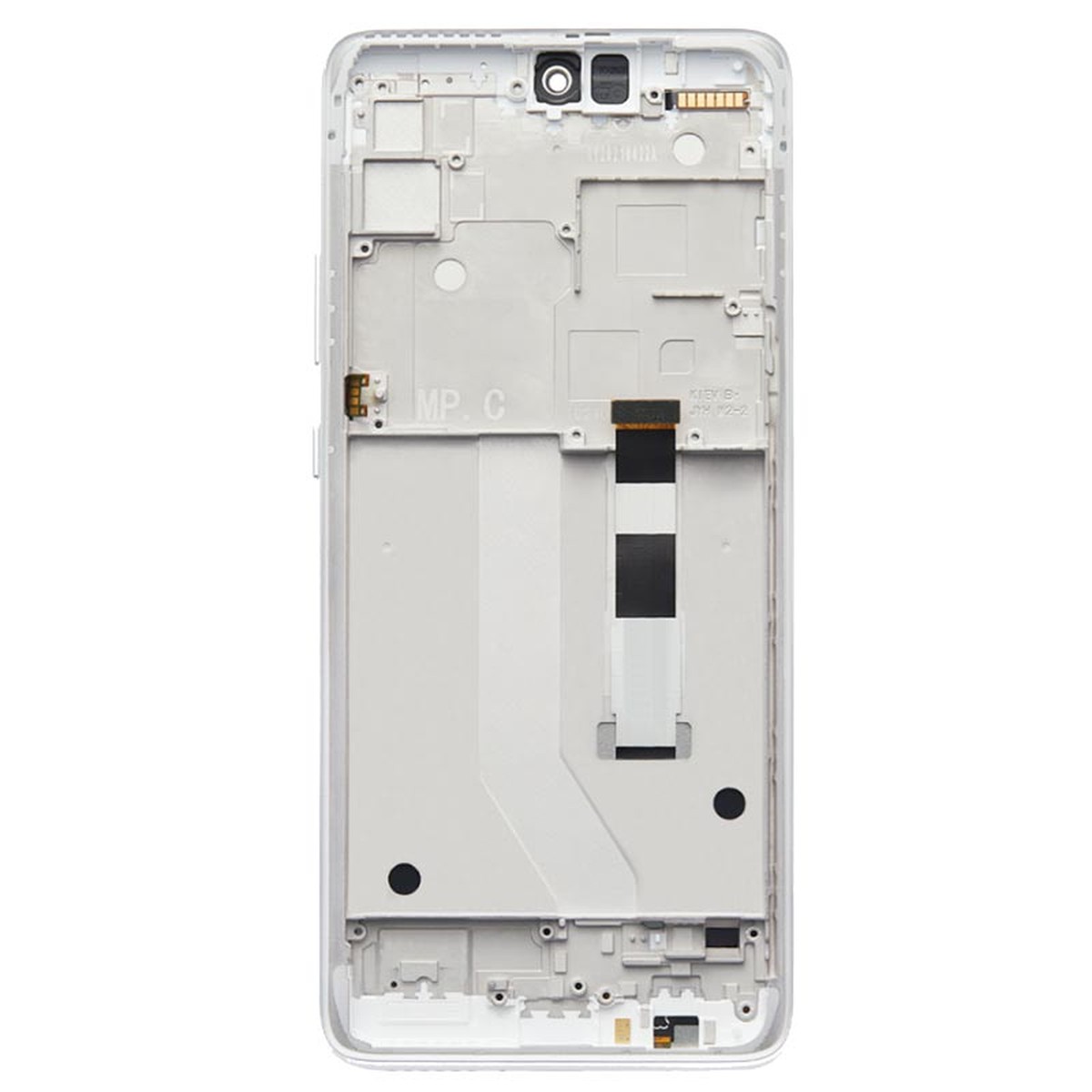 Pantalla Genuine -LCD con táctil + marco para Moto One 5G Ace (XT2113-2), Frosted Silver — imagen 3