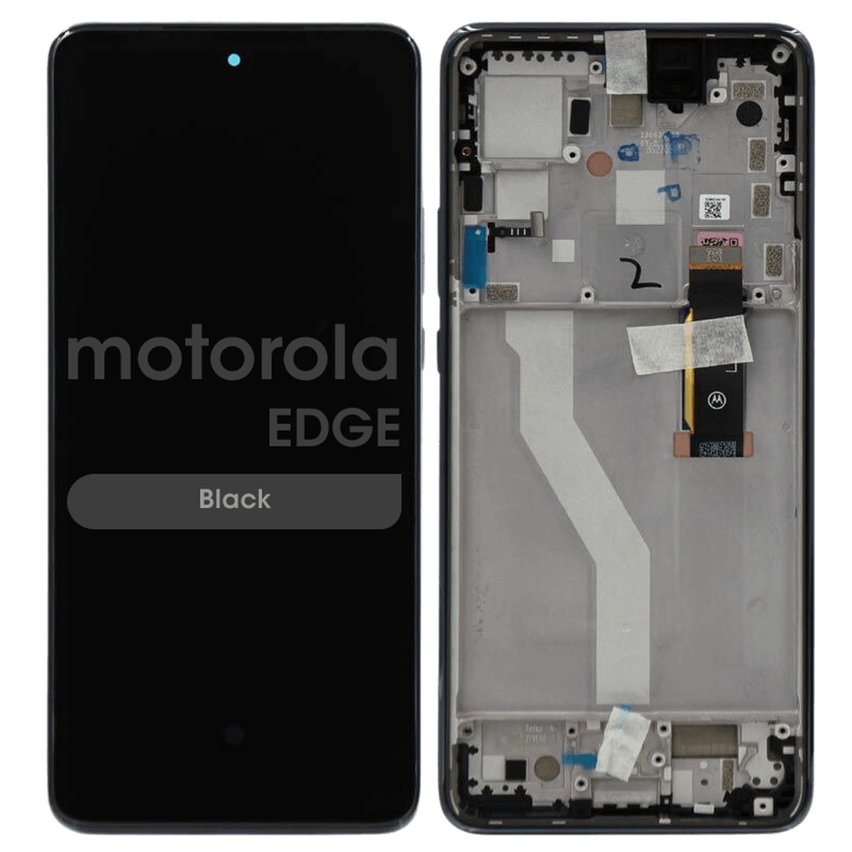 Pantalla OLED con táctil + marco Genuine para Moto Edge (XT2205-1), Black (C21239)