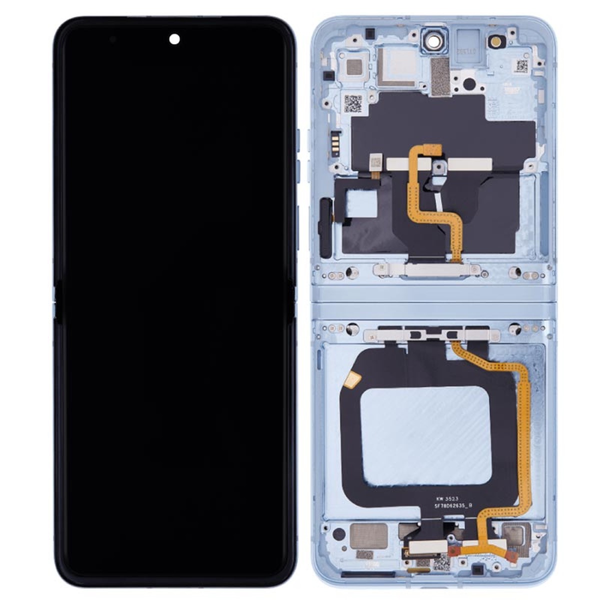Pantalla OLED con táctil + marco Genuine para Moto Razr 40 Ultra / Razr Plus (XT2321), Glacier Blue