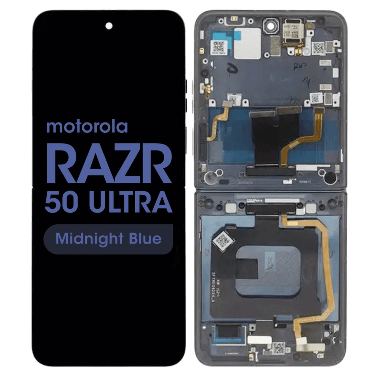 Pantalla OLED con táctil + marco Genuine para Moto Razr 50 Ultra (XT2451), Midnight Blue