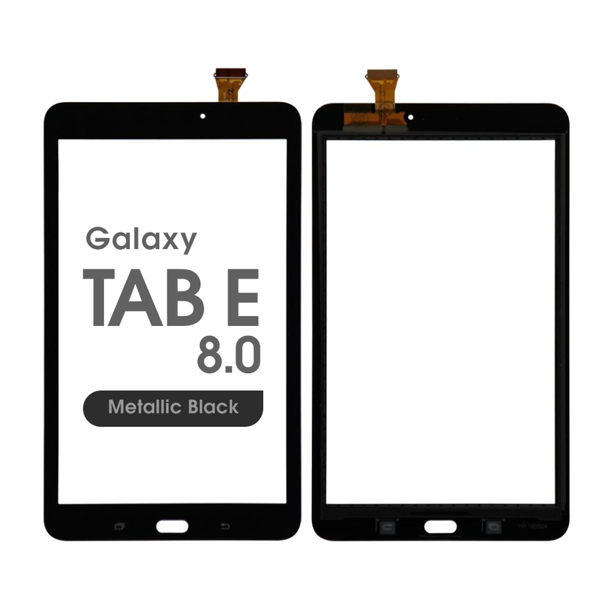 Cristal táctil con digitalizador para Galaxy Tab E 8.0 (T377), Metallic Black