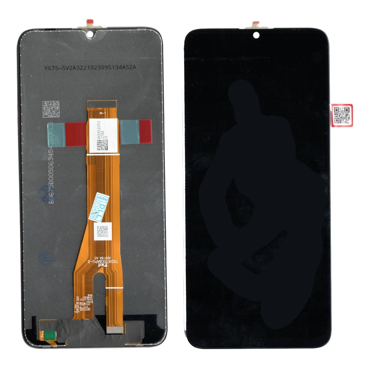 Pantalla LCD con táctil para Honor X7a, Negro