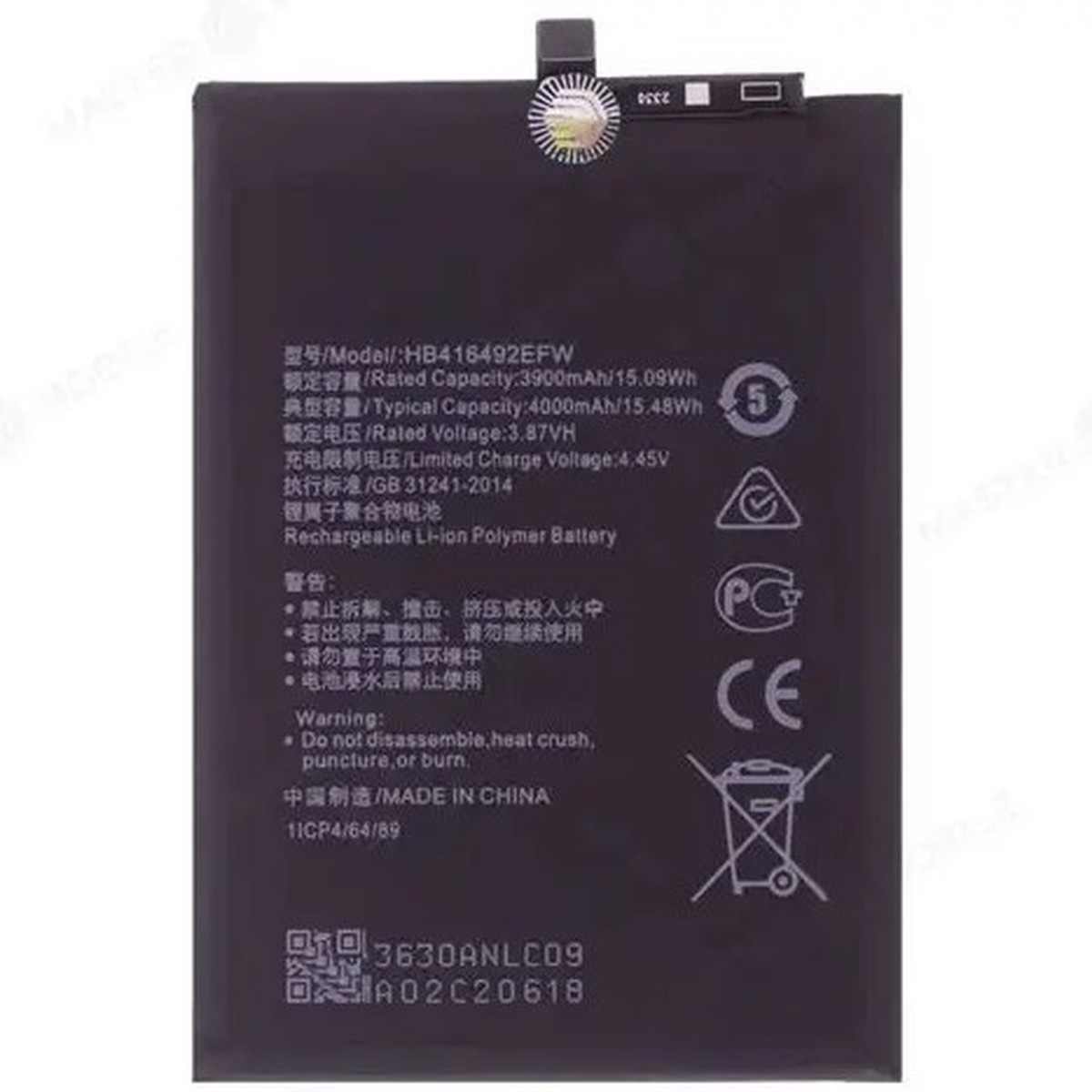 Batería HB416492EFW para Honor X8 / Honor X30i