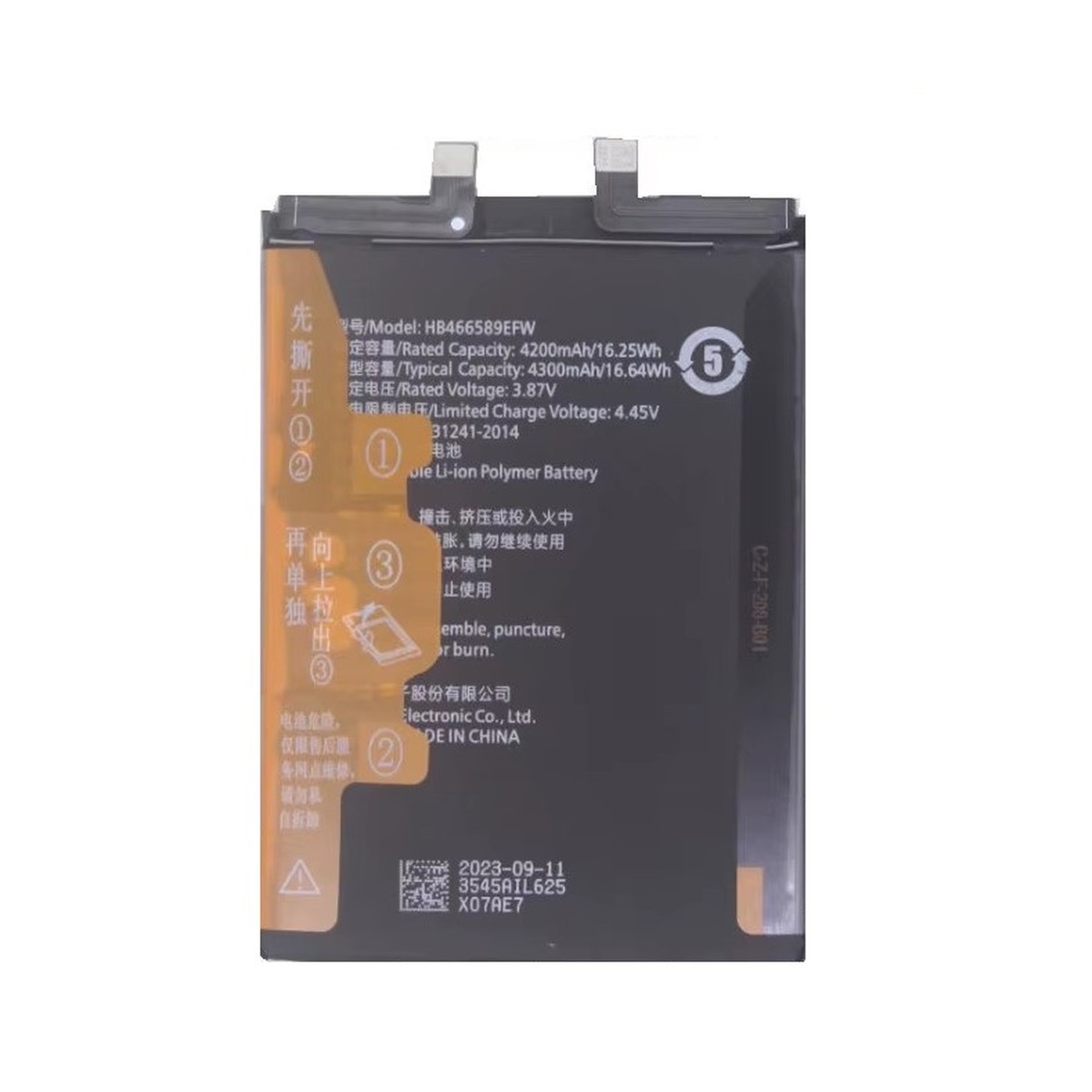 Batería HB466589EFW para Honor 50 Lite