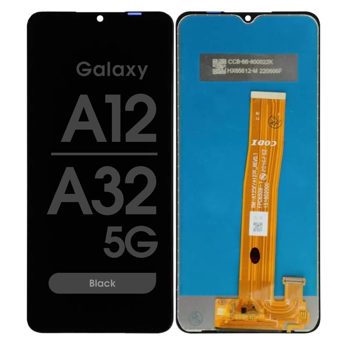 Pantalla Incell LCD con táctil sin marco para Galaxy A12 / A32 5G, A125 / 2020 / A326 / 2021 / Black