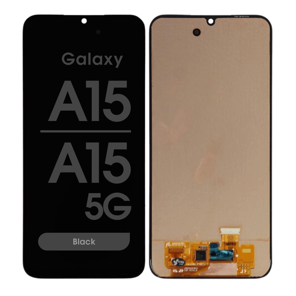 Pantalla Incell LCD con táctil sin marco para Galaxy A15 / A15 5G, A155 / 2023 / A156 / 2023 / Black