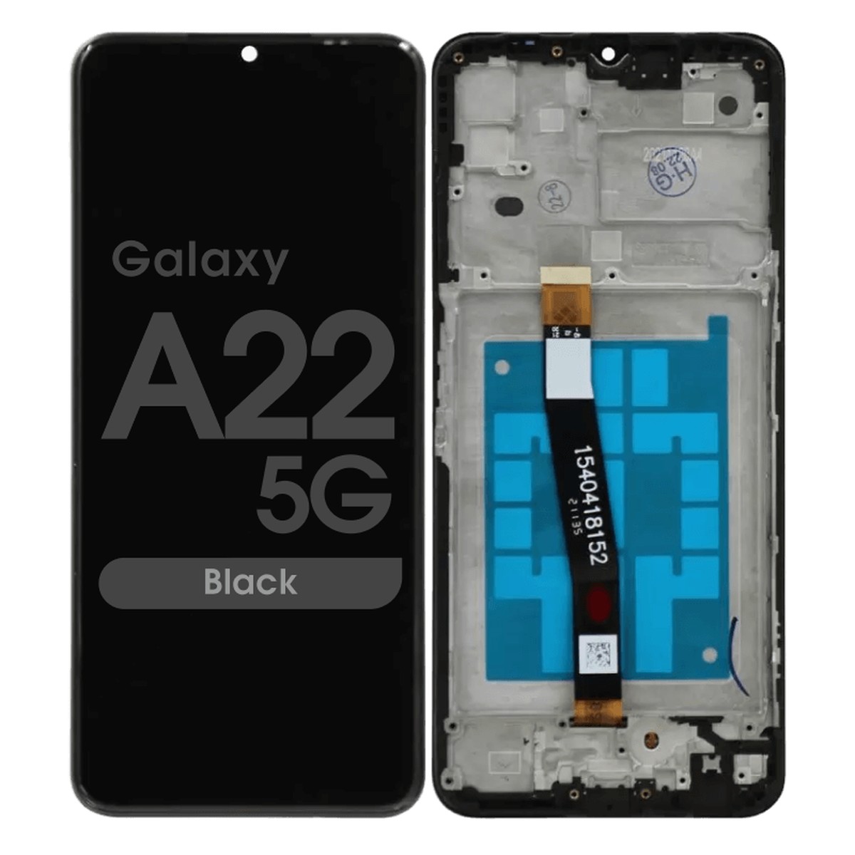 Pantalla Incell LCD con táctil + marco para Galaxy A22 5G, A226 / 2021 / Black