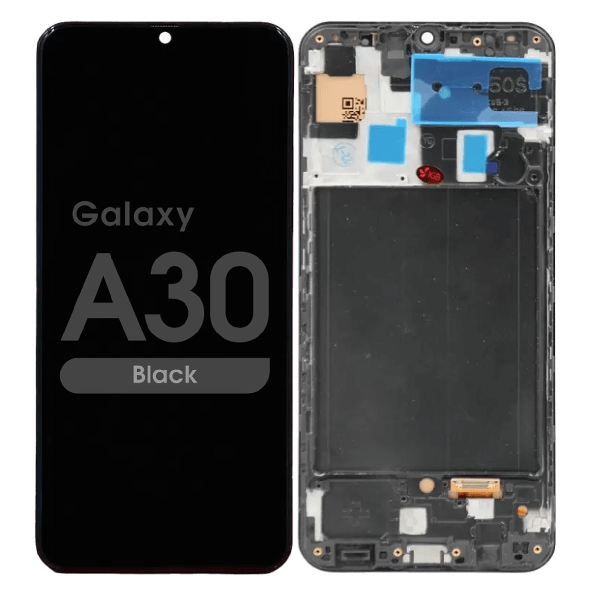 Pantalla Incell LCD con táctil + marco para Galaxy A30, A305 / 2019 / Black