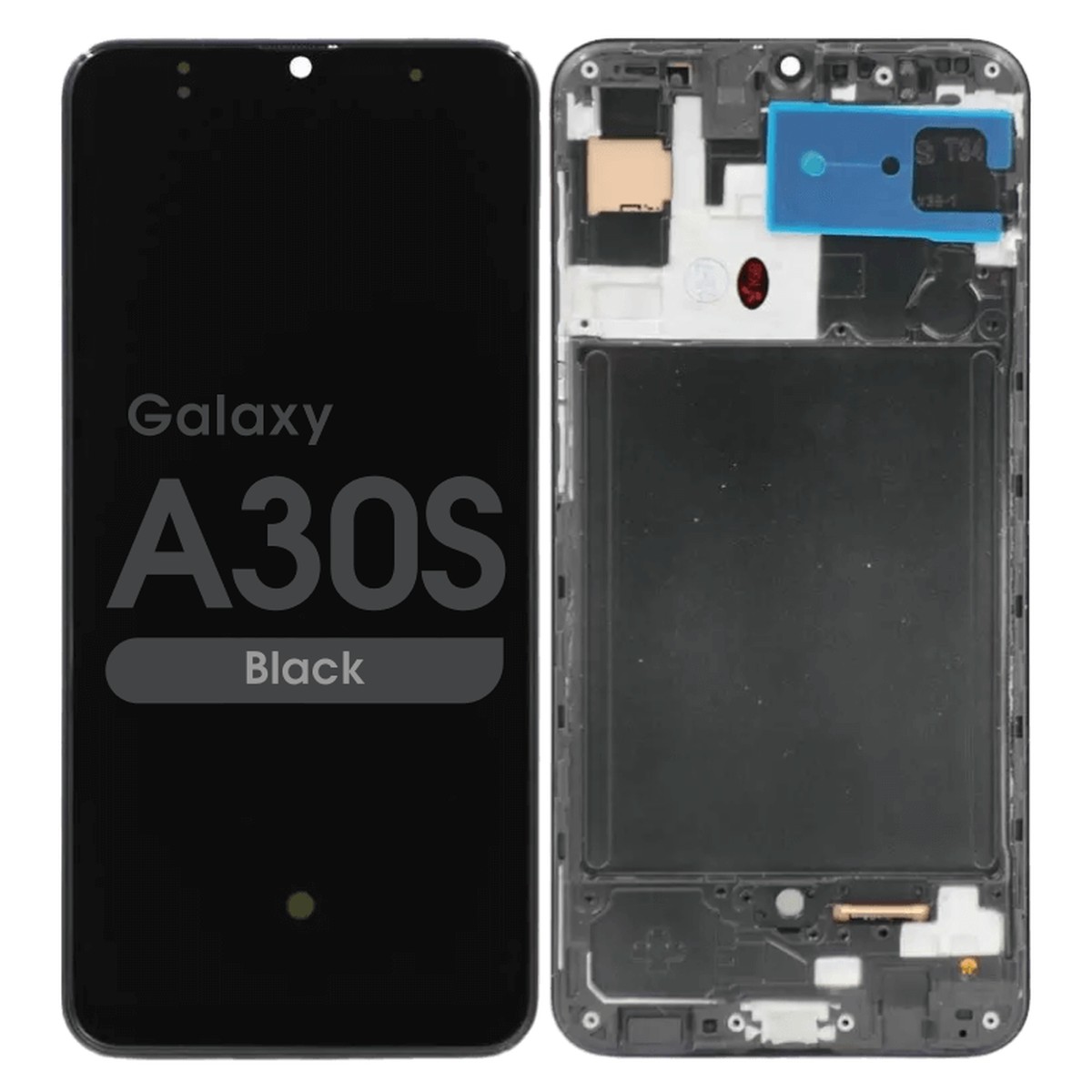 Pantalla Incell LCD con táctil + marco para Galaxy A30s, A307 / 2019 / Black