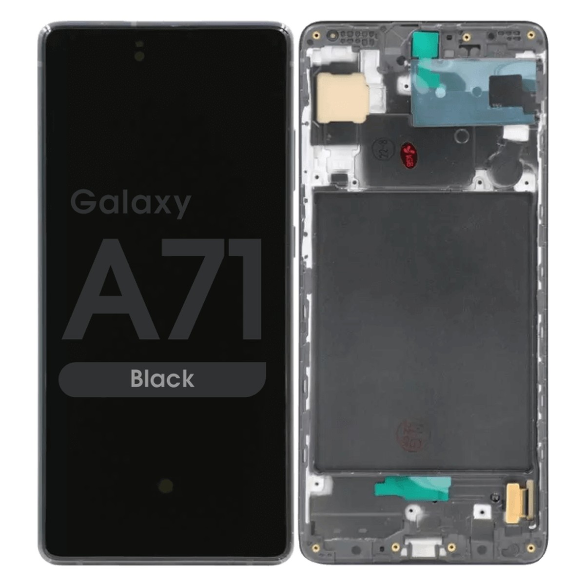 Pantalla Incell LCD con táctil + marco para Galaxy A71, A715 / 2020 / Black