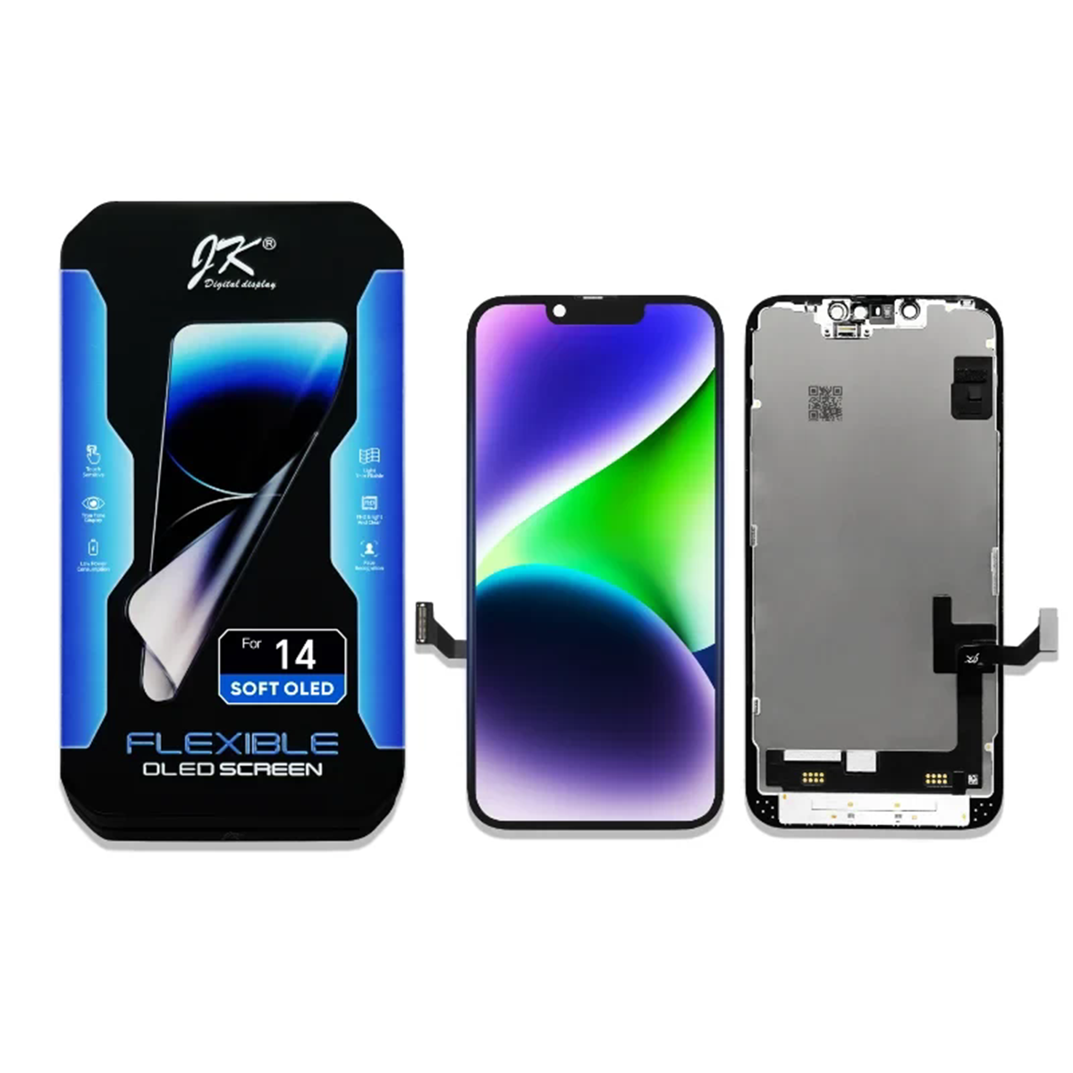 Pantalla Soft OLED JK de repuesto para iPhone 14 — imagen 3