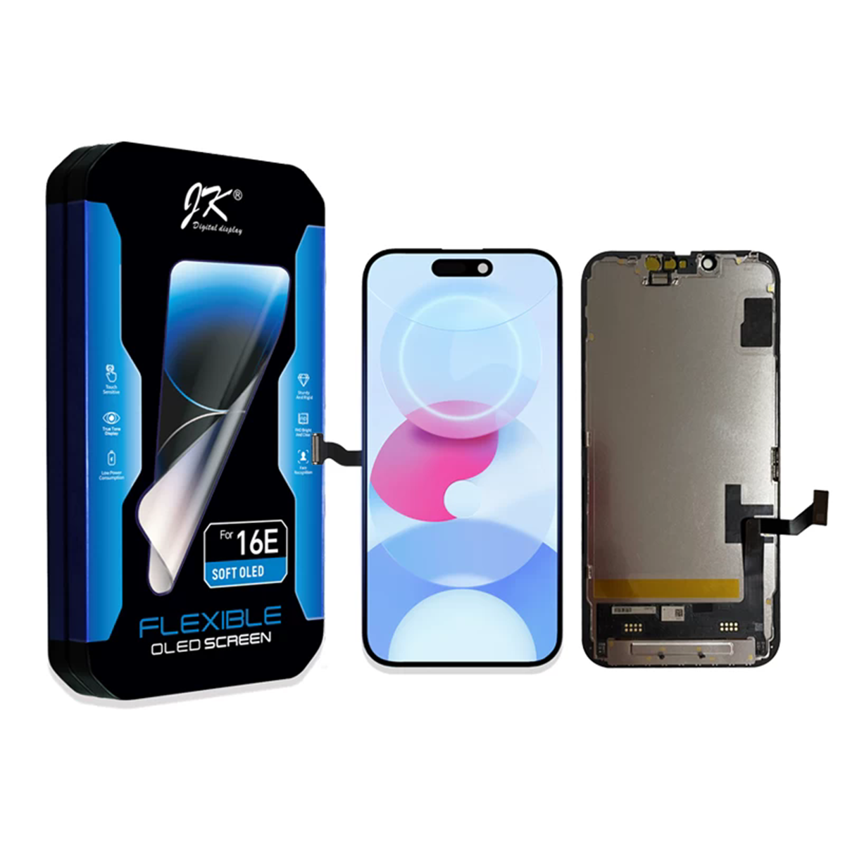 Pantalla Soft OLED JK de repuesto para iPhone 16e — imagen 4