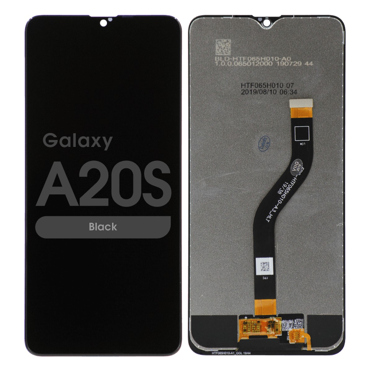 Pantalla LCD con táctil sin marco para Galaxy A20s (A207), Black
